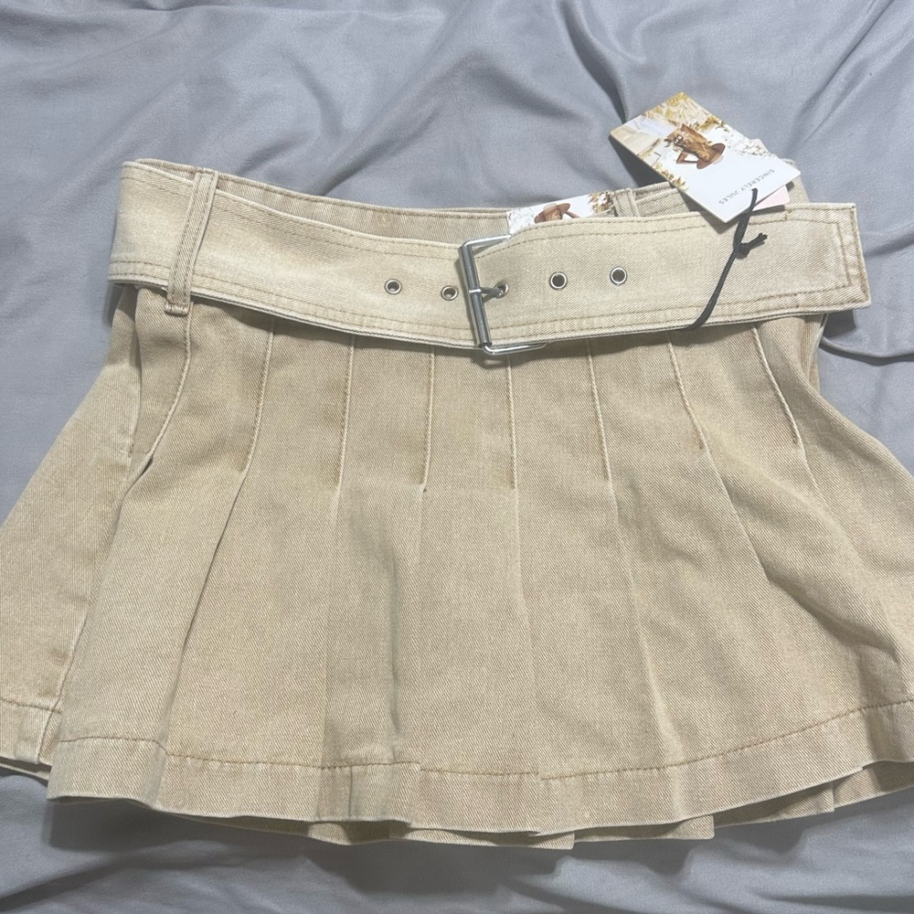 Sincerely Jules Belted Mini Skirt
